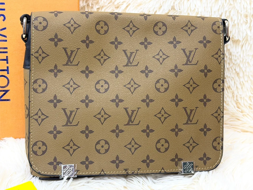 Louis Vuitton Monogram Khaki Messenger Crossbody Bag