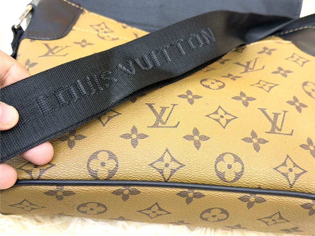 Louis Vuitton Monogram Khaki Messenger Crossbody Bag