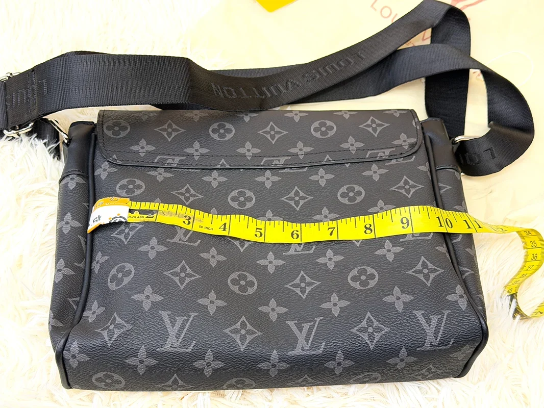Louis Vuitton Monogram Shadow Black Messenger Crossbody Bag