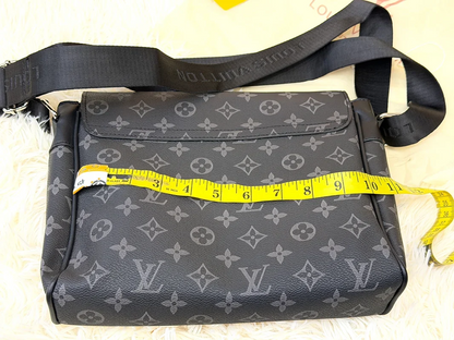 Louis Vuitton Monogram Shadow Black Messenger Crossbody Bag