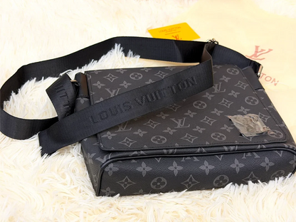 Louis Vuitton Monogram Shadow Black Messenger Crossbody Bag