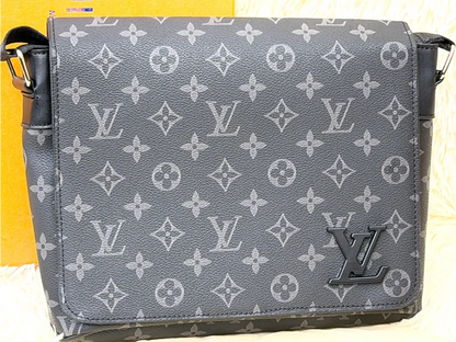 Louis Vuitton Monogram Shadow Black Messenger Crossbody Bag