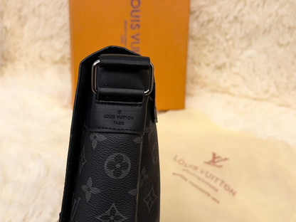 Louis Vuitton Monogram Shadow Black Messenger Crossbody Bag