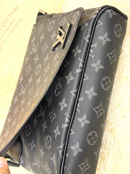 Louis Vuitton Monogram Shadow Black Messenger Crossbody Bag