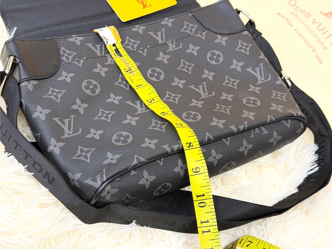 Louis Vuitton Monogram Shadow Black Messenger Crossbody Bag