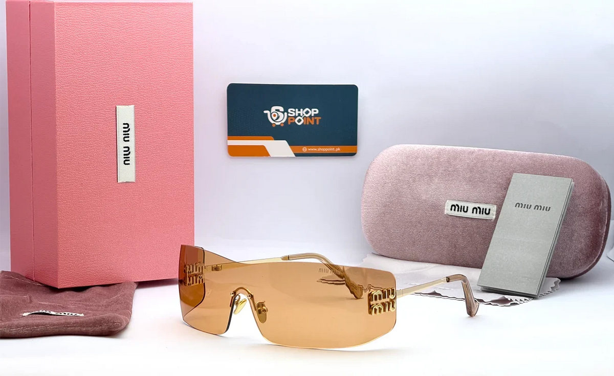 Miu Miu OMUB53S Amber Shield Sunglasses