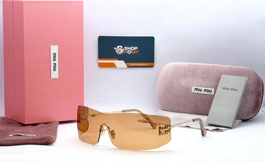 Miu Miu OMUB53S Amber Shield Sunglasses
