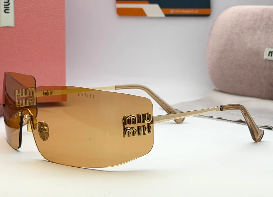 Miu Miu OMUB53S Amber Shield Sunglasses