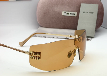 Miu Miu OMUB53S Amber Shield Sunglasses