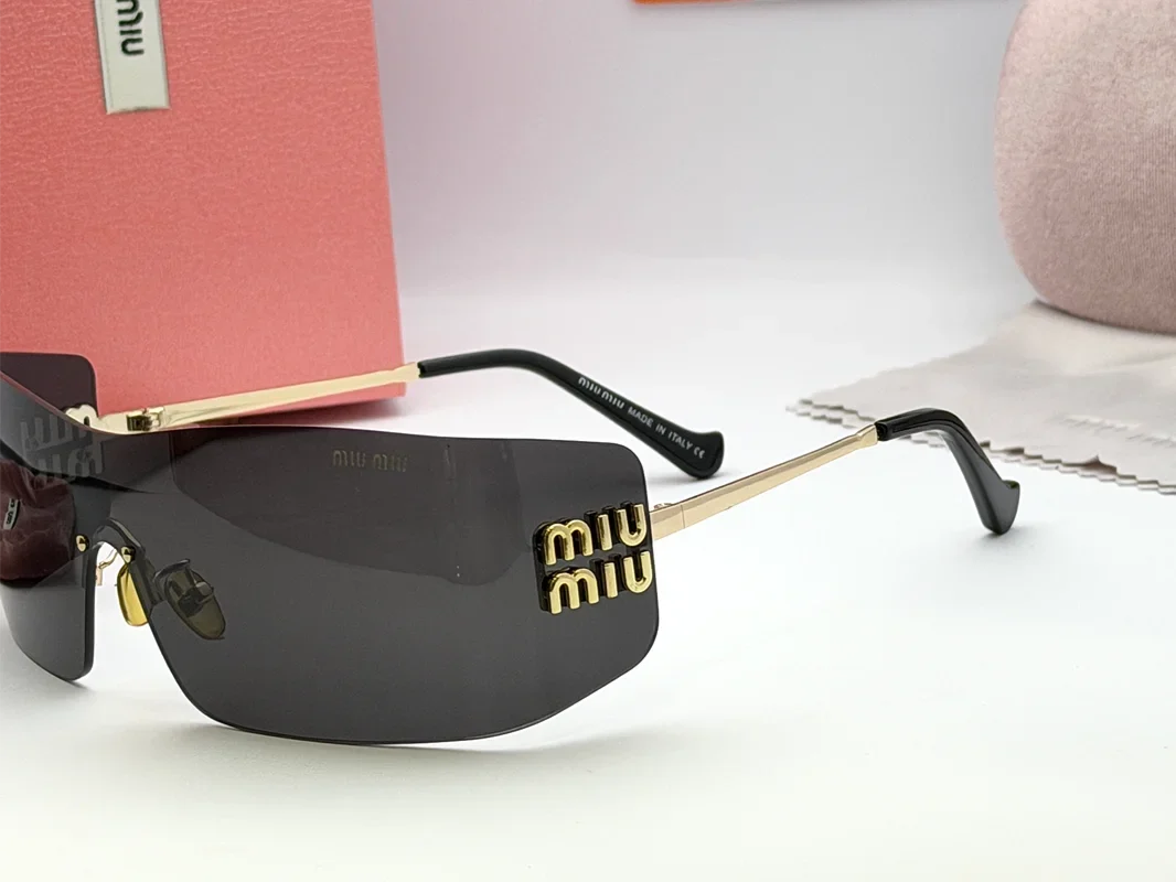 Miu Miu OMUB53S Black Shield Sunglasses