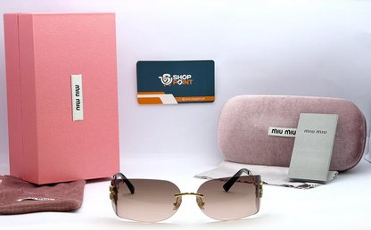 Miu Miu SMU54Y Brown Gradient Sunglasses