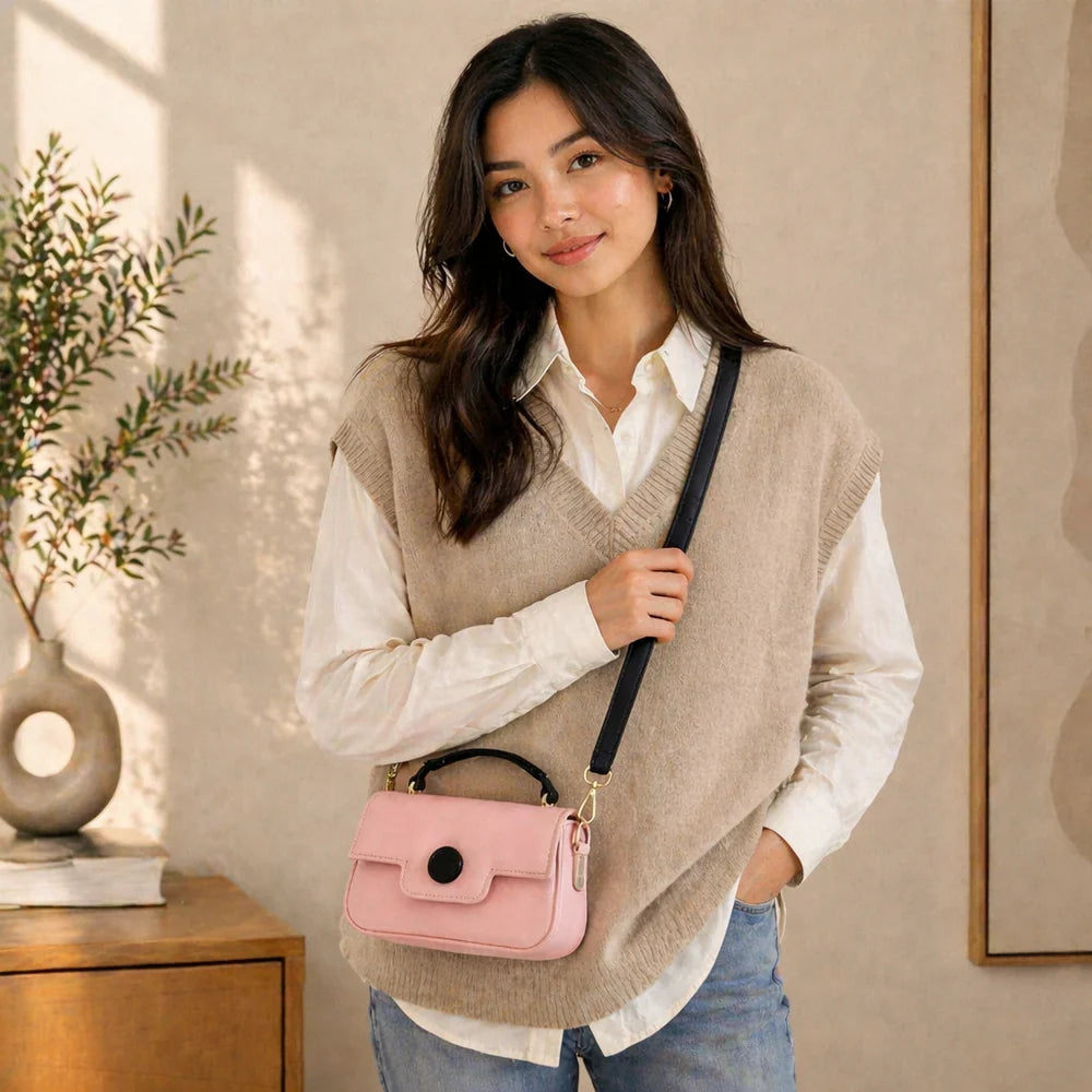 Dot Satchel Crossbody