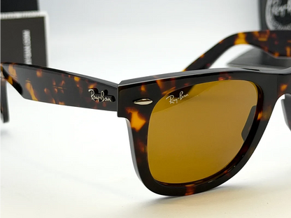 Ray-Ban RB2140 Tortoise Square Frame Sunglasses