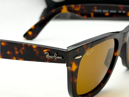 Ray-Ban RB2140 Tortoise Square Frame Sunglasses
