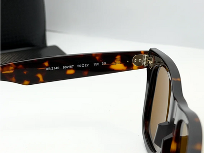 Ray-Ban RB2140 Tortoise Square Frame Sunglasses