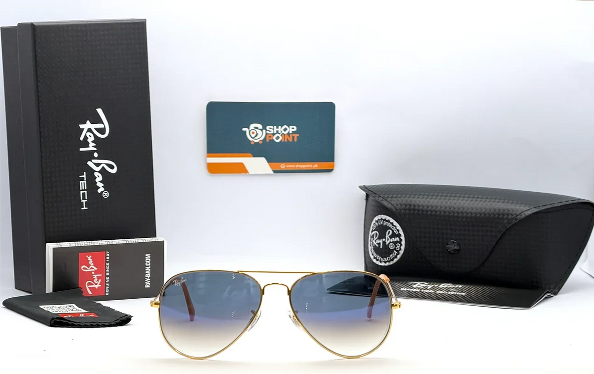 Ray-Ban RB3025 58mm Aviator Gradient Sunglasses