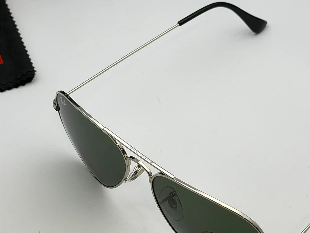 Ray-Ban RB3025 58mm Silver Green Lens Aviator Sunglasses