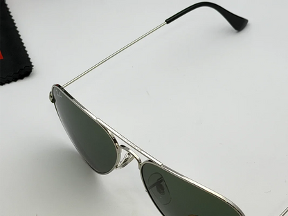 Ray-Ban RB3025 58mm Silver Green Lens Aviator Sunglasses