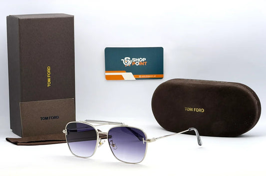 Tom Ford 1017 Silver Blue Gradient Sunglasses