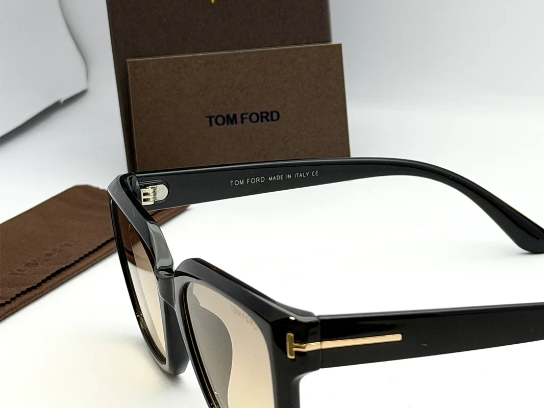 Tom Ford 1305X Black Frame Brown Gradient Photochromic Sunglasses