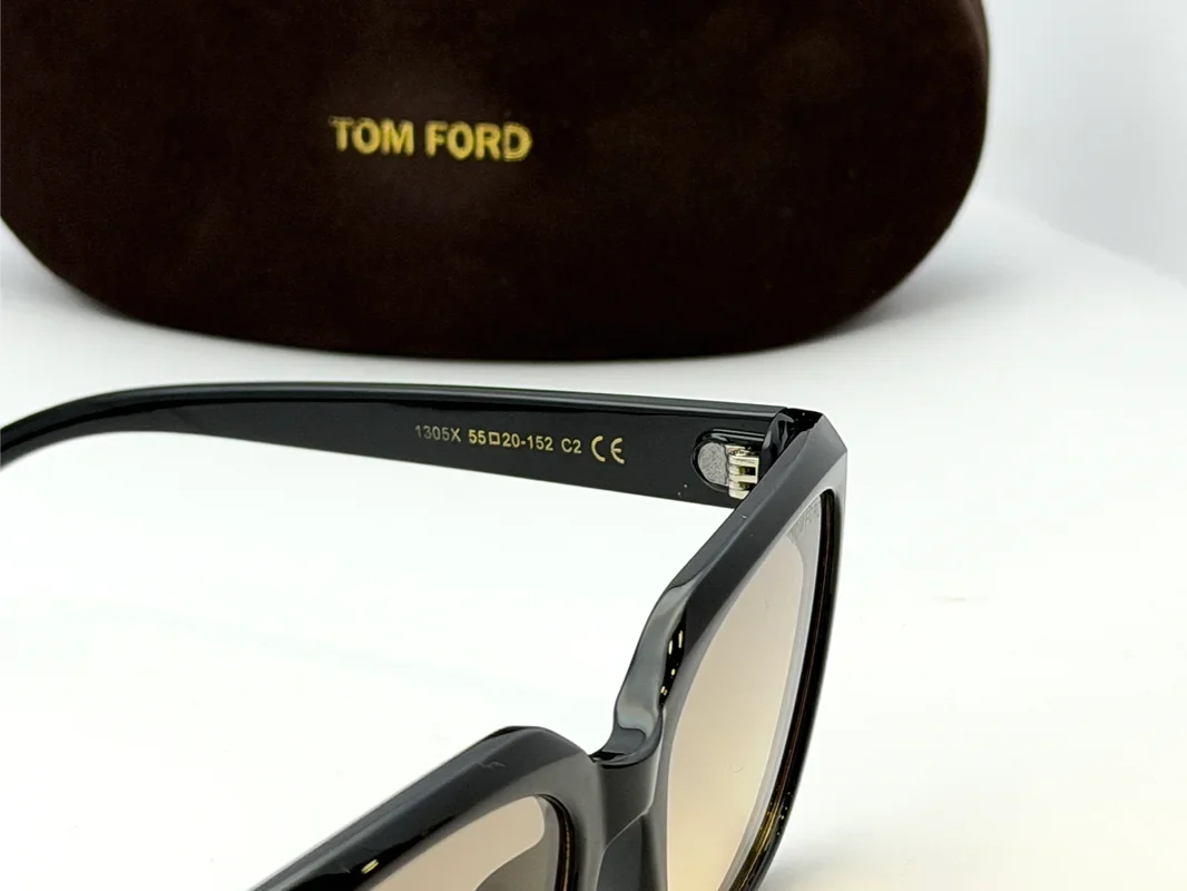 Tom Ford 1305X Black Frame Brown Gradient Photochromic Sunglasses