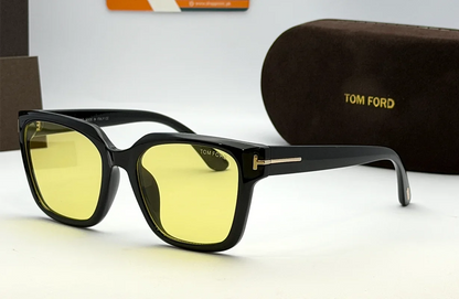 Tom Ford 1305X Black Frame Yellow Photochromic Sunglasses