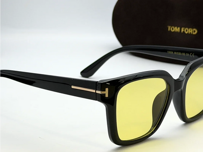 Tom Ford 1305X Black Frame Yellow Photochromic Sunglasses