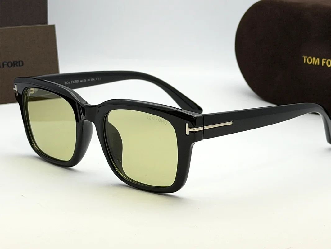 Tom Ford 1309X Black Frame Green Lens Photochromic Sunglasses