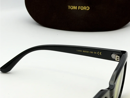 Tom Ford 1309X Black Frame Green Lens Photochromic Sunglasses