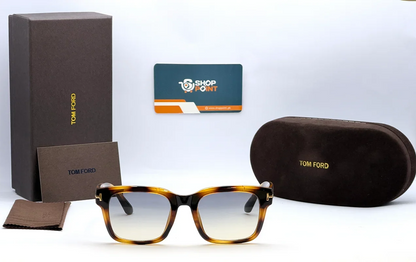 Tom Ford 1309X Tortoise Brown Gradient Photochromic Sunglasses