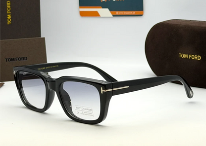 Tom Ford TF1304 Black Square Frame Photochromic Eyewear
