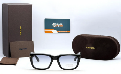 Tom Ford TF1304 Black Square Frame Photochromic Eyewear