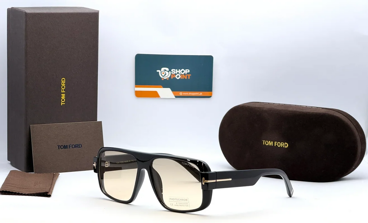 Tom Ford TF1312 Black Frame Beige Photochromic Sunglasses